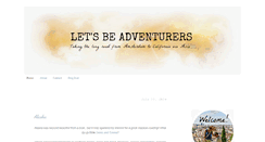 Desktop Screenshot of lets-be-adventurers.com