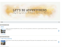 Tablet Screenshot of lets-be-adventurers.com